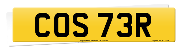 Registration number COS 73R